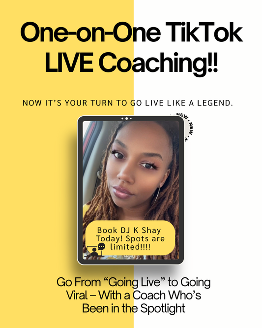 One on One Coaching + Ebook and TikTok Live Video Tutorials
